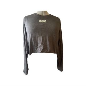 Black and White Womens Vans crop